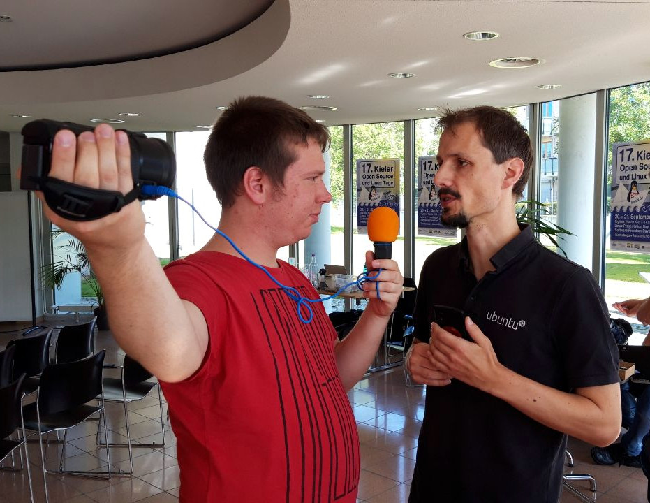 Thorsten Franz und Nico Kutzner beim Interview (CC-BY-SA Hans-Georg Schulz)